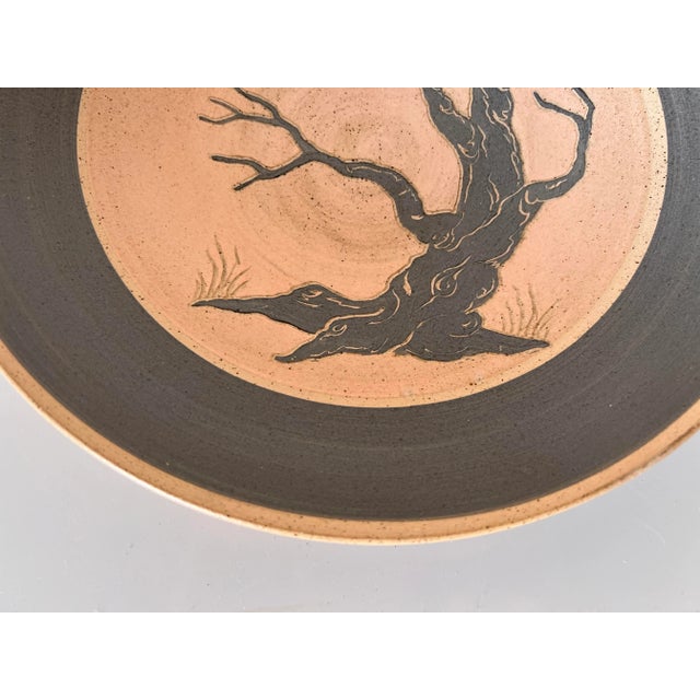1980's Vintage Sertz Art Pottery Bowl For Sale - Image 4 of 10