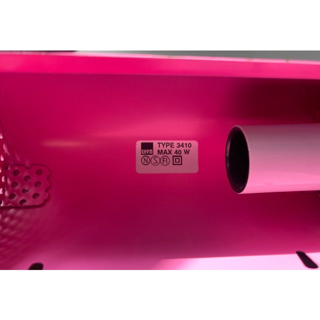 Pink Danish Modern Pink Bedside Wall Lamp from Lyfa, 1980s For Sale - Image 8 of 12