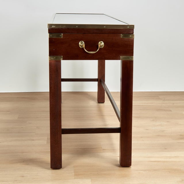 Vintage English Campaign Style Display Counter or Box on Stand For Sale - Image 13 of 15