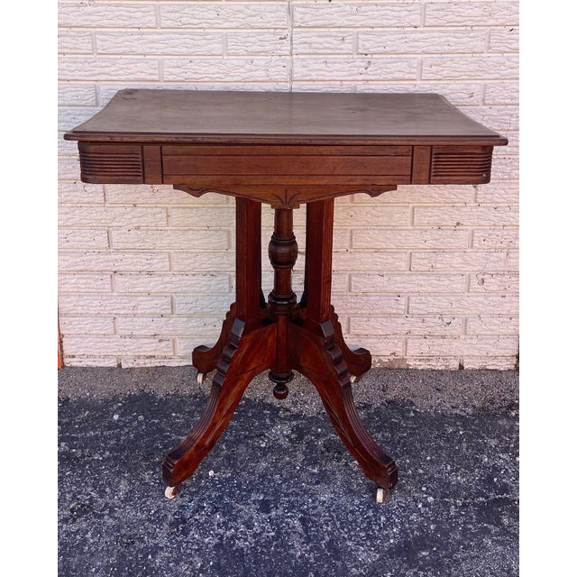 19th Century Antique Victorian Eastlake Parlor or Occasional Table
