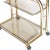 Gilt Brass & Glass Fumè Bar Cart, 1970s For Sale - Image 3 of 9