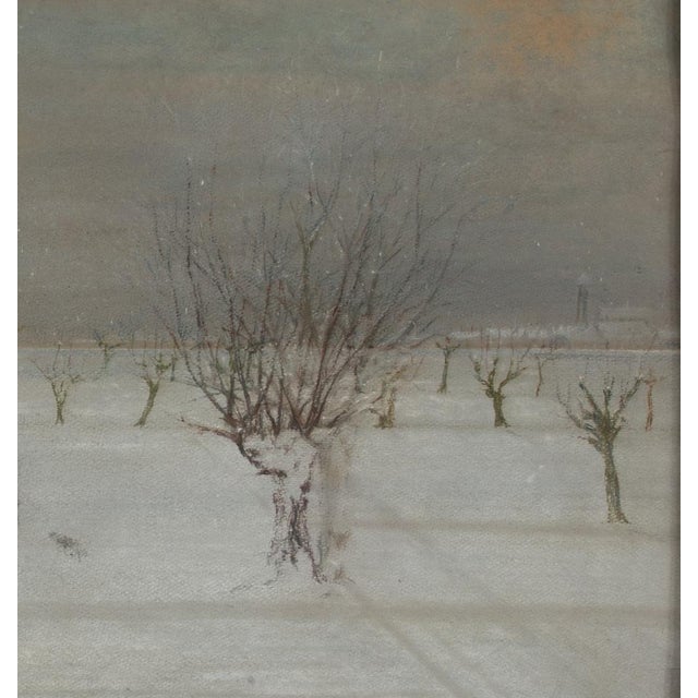 Demetrio Tabacco, Mid-Century Italian Landscape, 1947, Pastel For Sale - Image 4 of 6