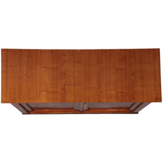 Early 19th Century Small Biedermeier Half Cabinet in Cherrywood, 1820s For Sale - Image 5 of 18