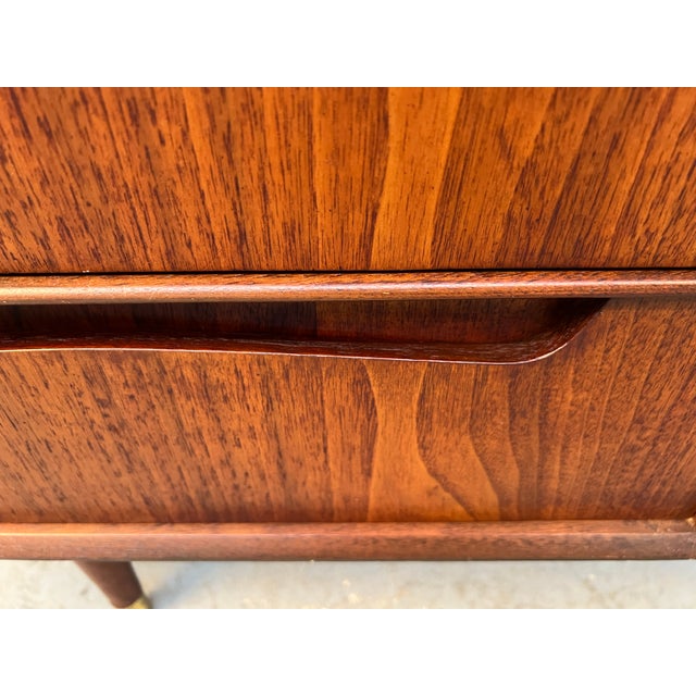 Mid-Century Modern Walnut and Cane Dry Bar For Sale - Image 16 of 17