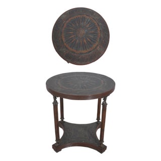 Maitland Smith Neoclassical Round Bronze Surface Table For Sale