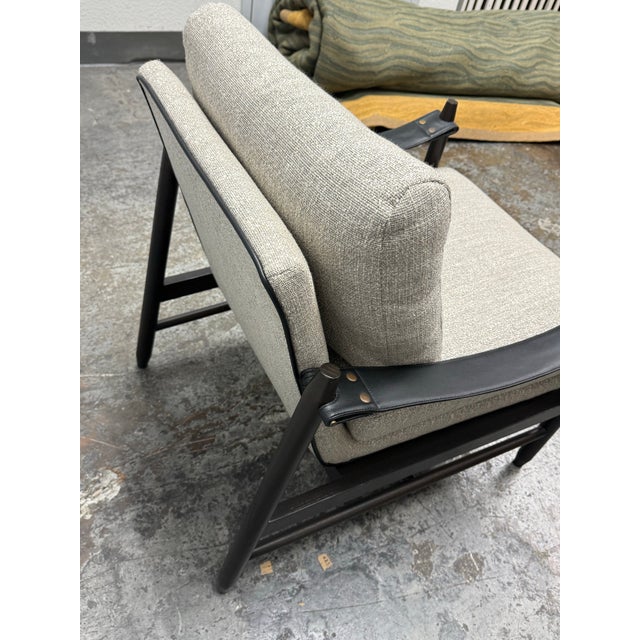 Lily Jack Bespoke Oak Wood Accent Chair For Sale - Image 4 of 12