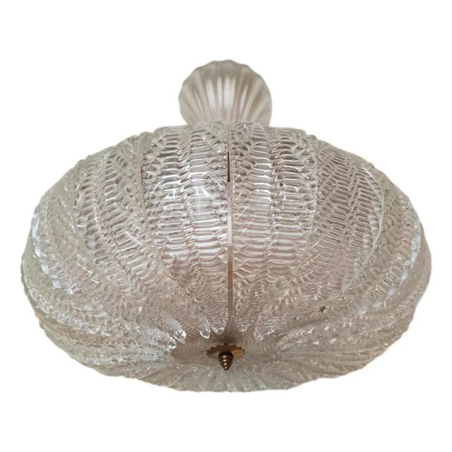 Mid-Century Modern Suspension Lamp by Barovier & Toso, 1950s For Sale - Image 3 of 10