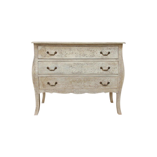 Carina Three Drawer Wooden Chest With Curved Legs Storage Chest
