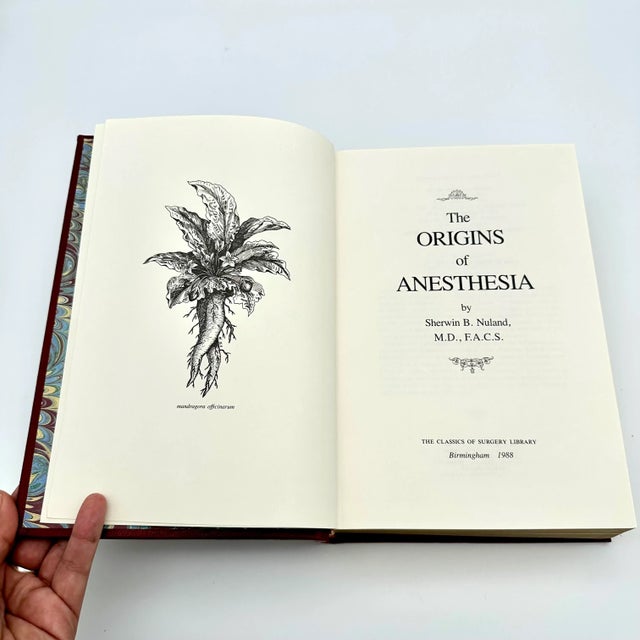 Red Late 20th Century Red & 22k Gold Leather Bound Medicine Book For Sale - Image 8 of 12