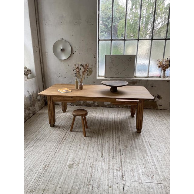 Farmhouse Table in Oak and Beech, 1950s For Sale - Image 11 of 18