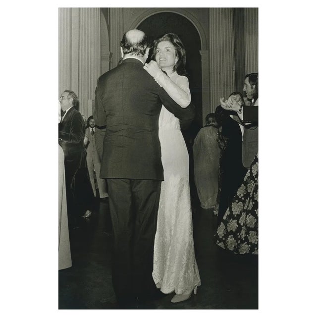 Jackie Kennedy and Alejandro Orfila, Black and White Photograph, 1960s For Sale