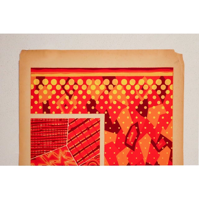 Art Deco 1928 American Botanical Design Pochoir, Inspirations (Book B, Plate 11), André Durenceau For Sale - Image 3 of 3