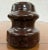 Early 20th Century Antique Brown Ceramic Glazed Insulator For Sale - Image 5 of 6