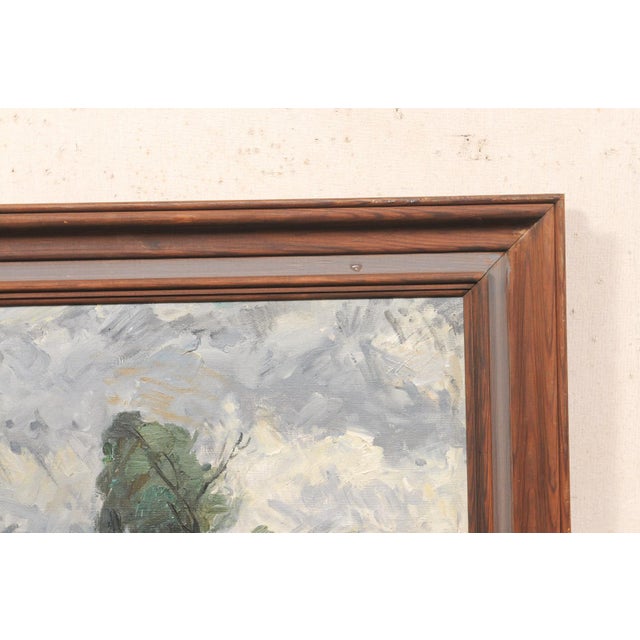 Antique European Landscape Oil Painting For Sale In Atlanta - Image 6 of 12