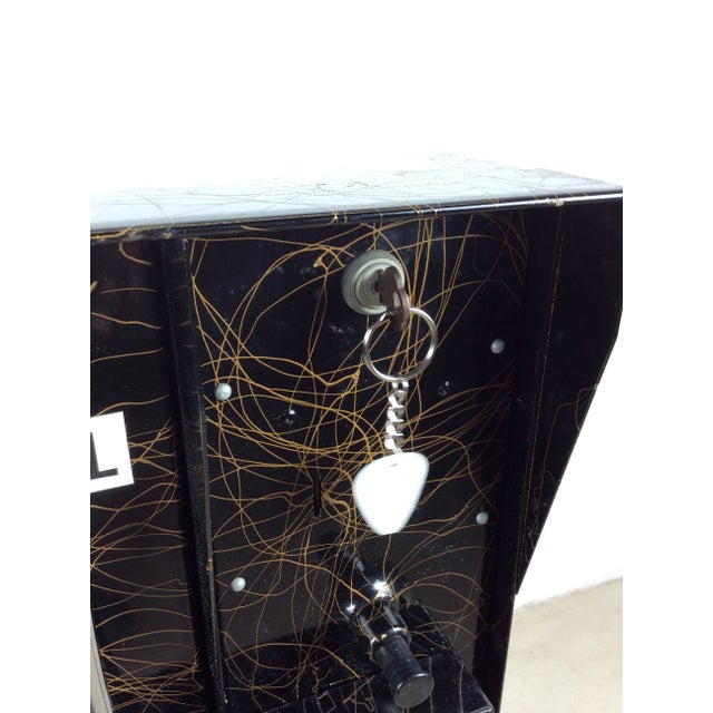 Mid Century Modern Freestanding Newspaper Vending Machine on Hairpin Legs For Sale - Image 9 of 12