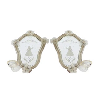 Candle Holder Sconces, 1940s, Set of 2 For Sale