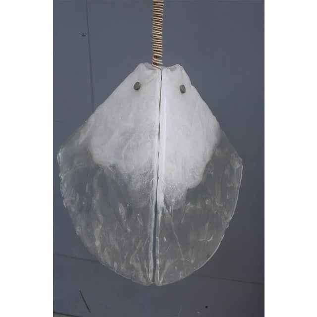 Vintage Glass Pendant Lamp by Carlo Nason for Mazzega, 1970 For Sale - Image 10 of 13