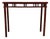 Red Lacquer 38" Long Console Table For Sale