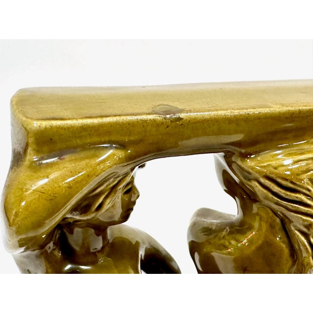 Figurine of Three Graces in the Bathhouse attributed to Zdeněk Farnik for Jihokera Bechyně, 1975 For Sale - Image 9 of 10