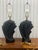 Black 1980s Art-Deco Style Lamps a Pair . For Sale - Image 8 of 12