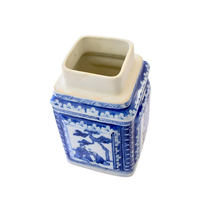 1980s Chinese Yongzheng-Style Tea Canister For Sale - Image 5 of 7