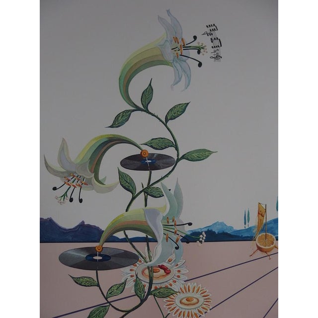 Modern Salvador Dali, Flordali, 1981, Lithograph For Sale - Image 3 of 9