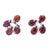 14 Karat White Gold and Garnet Earrings For Sale In New York - Image 6 of 7