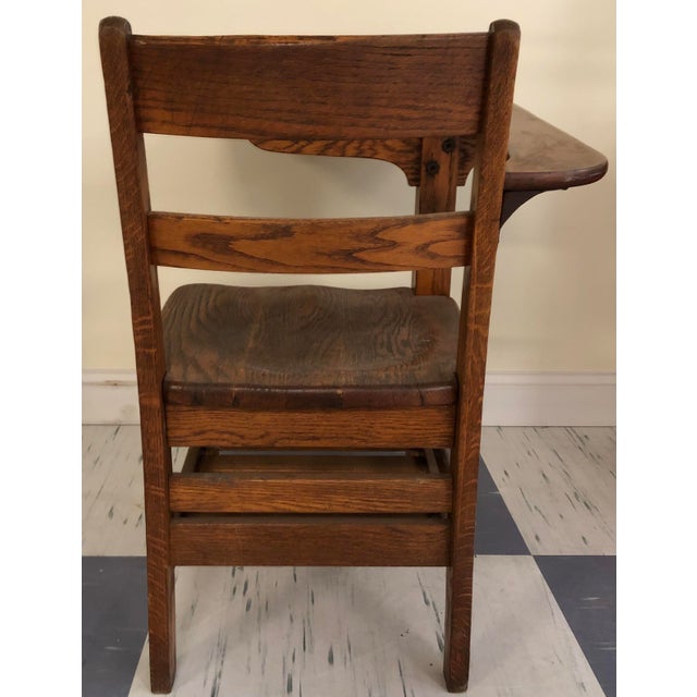 1940s Vintage Wooden School Desk Chair Chairish