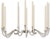 Silver Midcentury Modern Danish Carl Frederik Christiansen Candle Holders, 3 PCS For Sale - Image 8 of 9