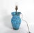 Vallaurice France Turquoise Glaze Ceramic Table Lamp Pottery Folk Art French For Sale - Image 12 of 13