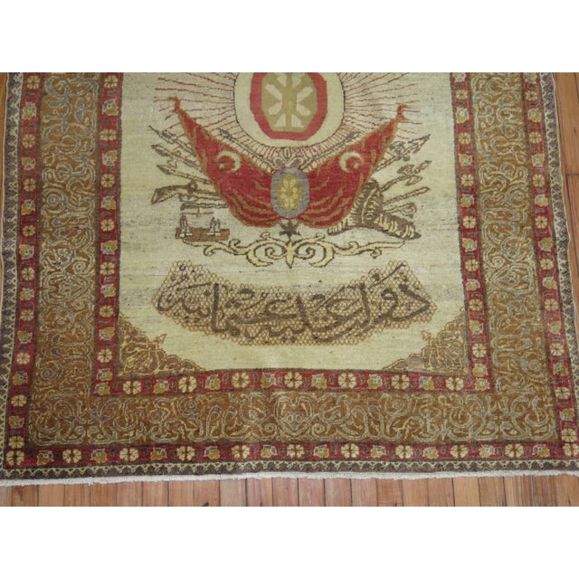 Early 21st Century Early 21st Century Symbolic Turkish Sivas Carpet - 4'7" x 6'5" For Sale - Image 5 of 6