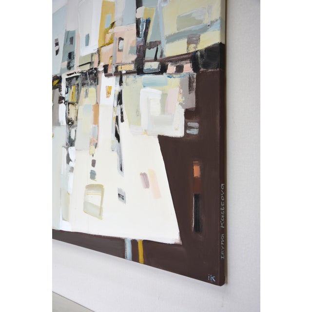 Abstract Subjective Industrial Landscape. Original Modern Hand Painting For Sale - Image 3 of 10