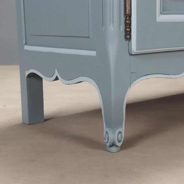 Blue Rococo Style Painted Sideboard For Sale - Image 8 of 10