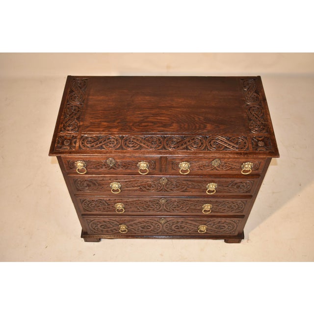 Late 18th Century Carved Chest of Drawers For Sale In Greensboro - Image 6 of 8