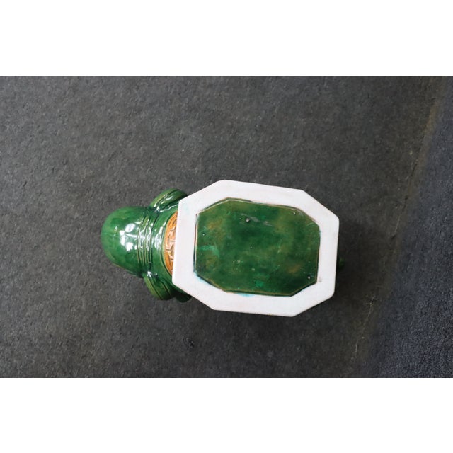 Chinese Chinese Green Glazed Ceramic Elephant Garden Stool For Sale - Image 3 of 10