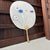 Beautiful traditional Japanese hand fan (Uchiwa 団扇) from the 1970s-1980s Dimensions: height 46 cm, width 33 cm. This...