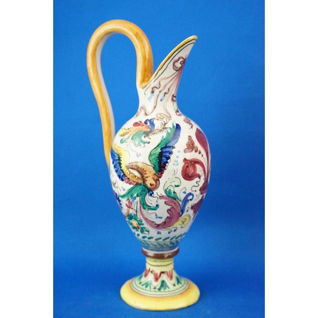 Ceramic Jug from Colonnata Factory Sesto Fiorentino, Italy, Late 1800s For Sale - Image 4 of 18