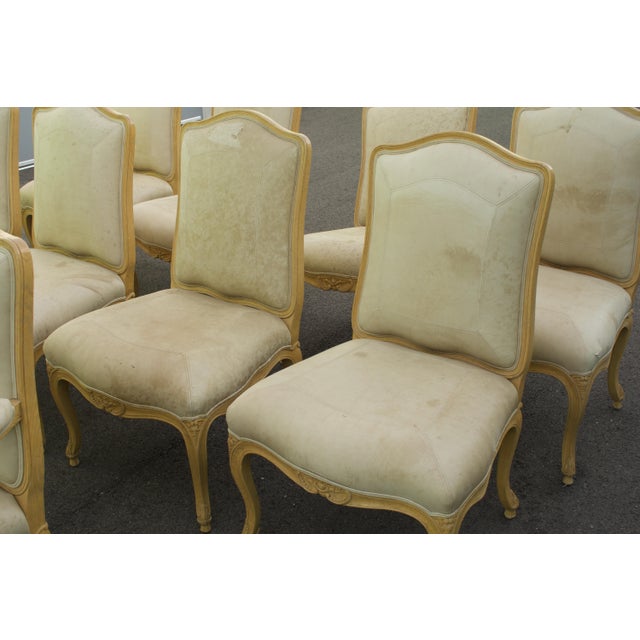 J. Robert Scott Rare Set 10 Sally Sirkin Lewis for J. Robert Scott French Louis XV Dining Chairs, Late 20th Century For Sale - Image 4 of 6