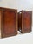 1960s 1960’s Vintage Weiman Heirloom Quality Mahogany & Tooled Leather Top Tiered End Tables on Casters – A Pair For Sale - Image 5 of 12