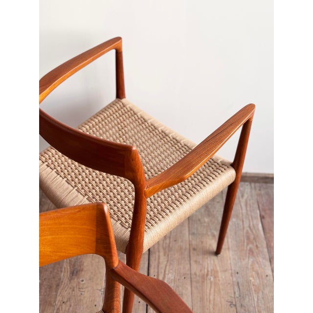 Mid-Century Danish Dining Chairs in Teak by Niels O. Møller for JL Mollers Møbelfabrik, 1950, Set of 6 For Sale - Image 9 of 15