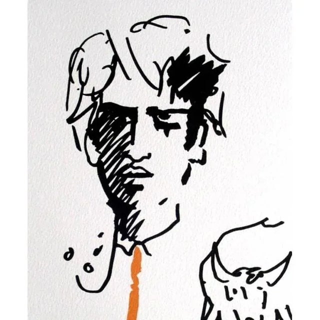 Original Lithograph by Jean Cocteau Title: The Elegant Toreador 1961 Dimensions: 28 x 38 cm Lithograph made for the...