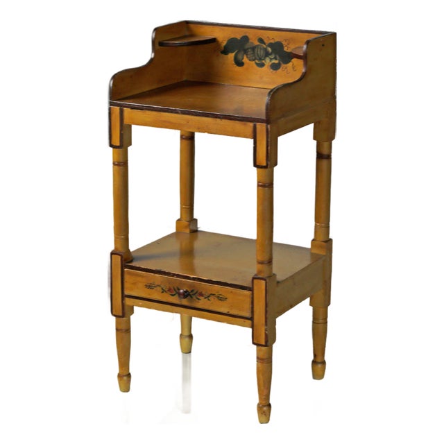 Antique Decorated Washstand For Sale