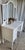 Vintage Vanity 3 Mirrors, 1930's, White Romantic Style For Sale - Image 11 of 16