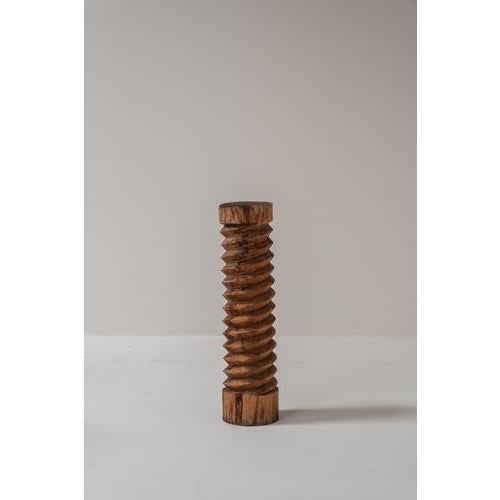 Vintage French Hand-Carved Wooden Wine Screws, Set of 2 For Sale - Image 3 of 15