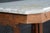 Antique Victorian Eastlake Walnut Carved Marble Top Parlor End Side Table 26" For Sale - Image 11 of 17