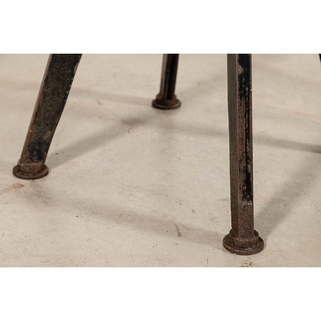 19th Century English Iron and Pine Artist Sculpture Stand, 1890 For Sale - Image 8 of 14