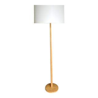 Mid-Century Danish Modern Solid Oak Floor Lamp For Sale