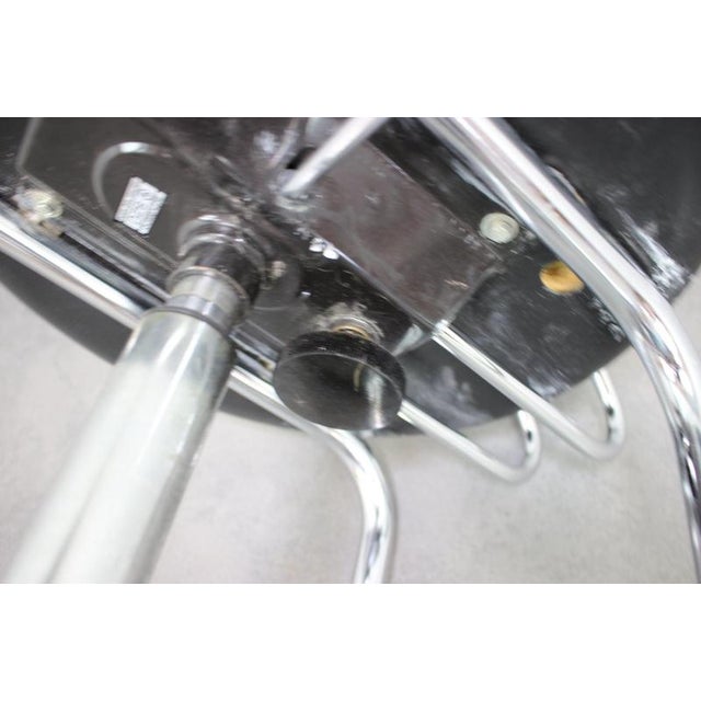 Adjustable Chrome Swivel Office Chair on Casters, Czechoslovakia, 1980s For Sale - Image 11 of 13