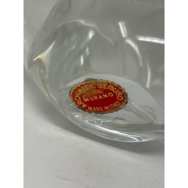 Glass Vintage Murano Glass Swans Seguso For Sale - Image 7 of 7