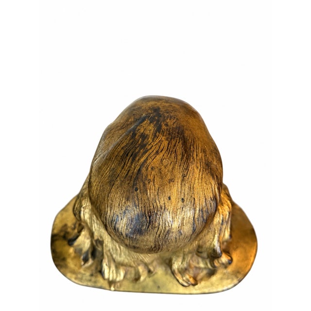French 19th Century French Gilt Bronze Bust of Benjamin Franklin After Houdon on Marble For Sale - Image 3 of 11